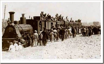Trenes especiales para la inauguración aeropuerto de Manises. 1932