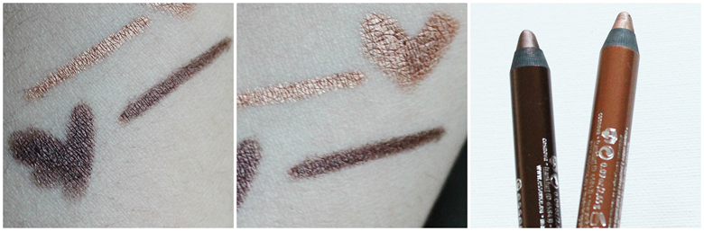 Essence Stays No Matter What eyepencil and shadow  cute copper chocolate brownie