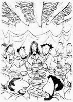 ultima cena dibujos colorear (2)
