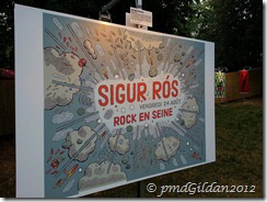 Sigur Ros Rock en Seine 2012. Artiste Jochen Gerner