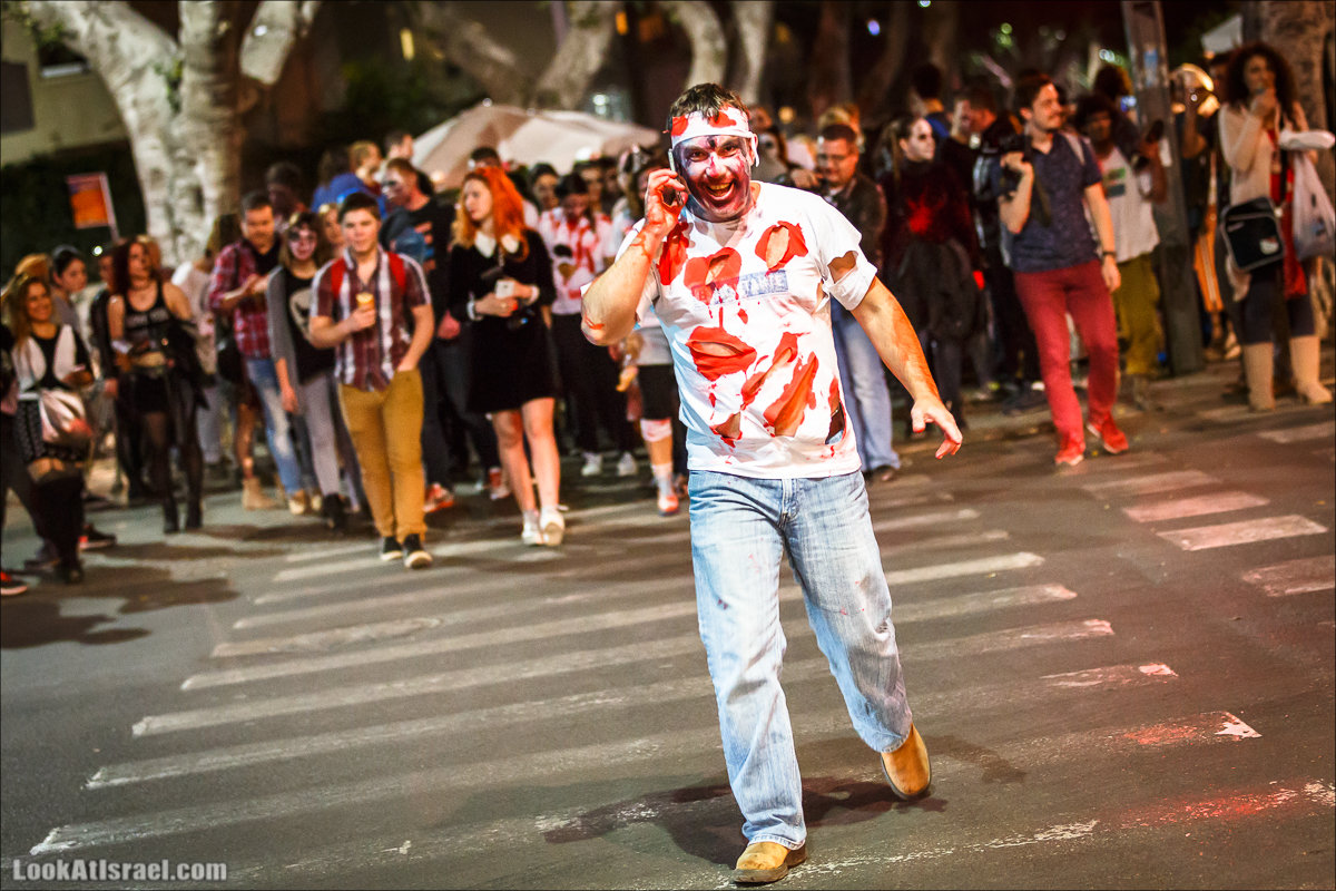LookAtIsrael.com - Парад зомби в Тель Авиве | Zombie walk TLV, Tel Aviv 2015 |  מצעד זומבים בתל אביב, צעדת הזומבים, זומבי ווק