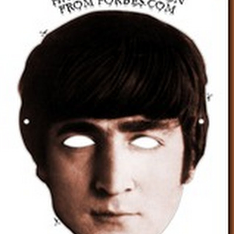 Máscara de John Lennon para imprimir
