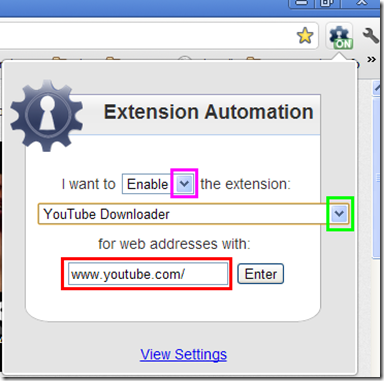 Extension Automation