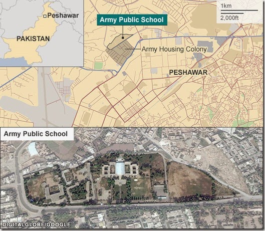 Pakistan Army School Peshawar - map & satellite