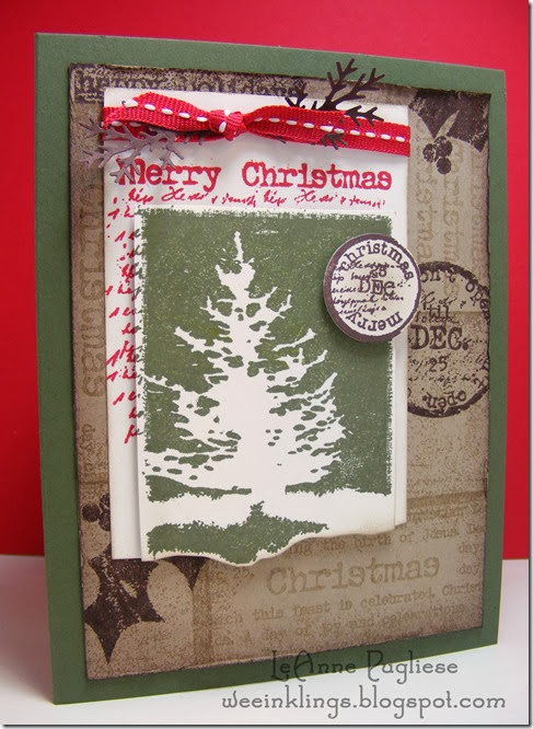 LeAnne Pugliese WeeInklings ColourQ219 Christmas Stampin