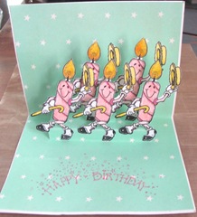 pop up card inside birthday candles