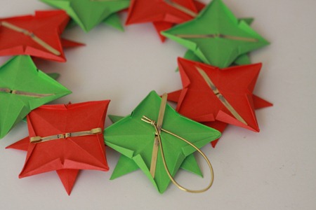 Origami Wreath Tutorial (7)