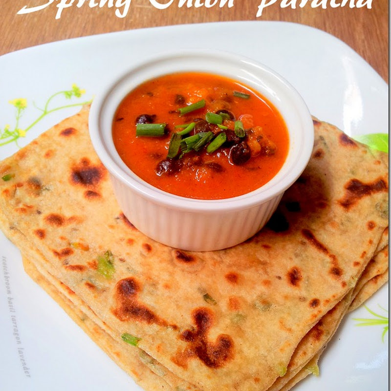 Spring Onion Paratha | Scallion Flatbread