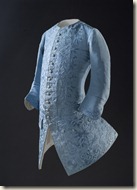 Gilet pour l’Europe, vers 1740 Textile chinois, faille brodée de soie 