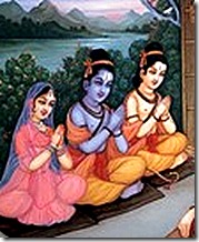 Lakshmana, Rama, and Sita