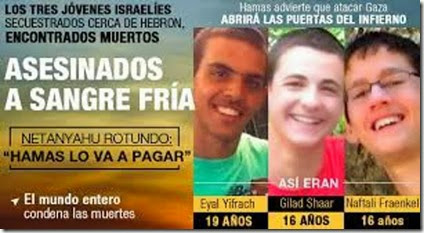jovenes israelies asesinados 2