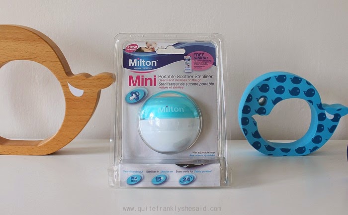 milton mini portable soother steriliser review