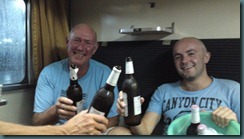 This is what the boys did on the night train