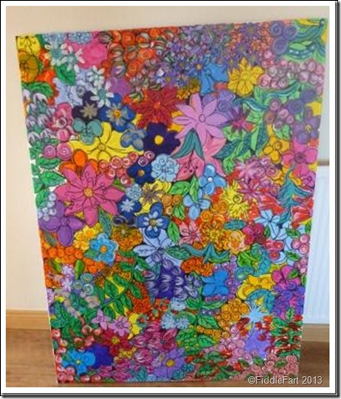 Large flowery paint picture.4