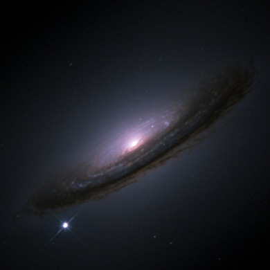 Hubble Space Telescope image of supernova 1994D in galaxy NGC 4526