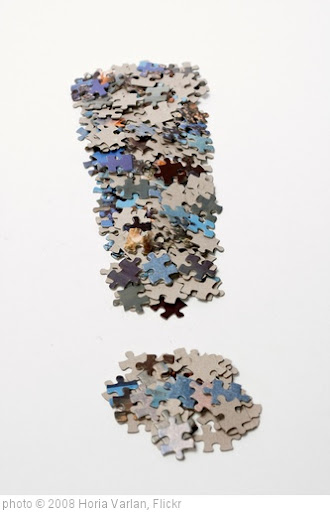 'Fat exclamation mark made from jigsaw puzzle pieces' photo (c) 2008, Horia Varlan - license: http://creativecommons.org/licenses/by/2.0/