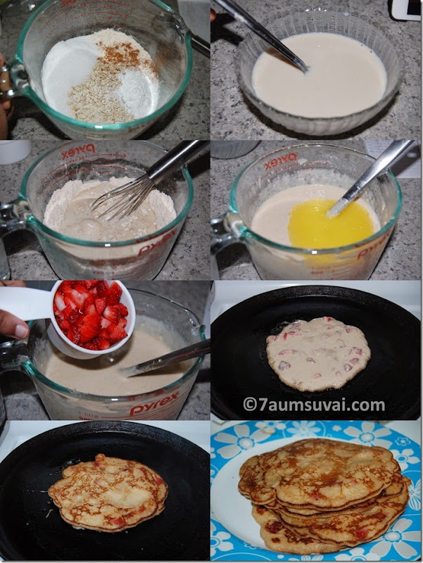 Strawberry pancake process
