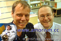 DSC00495 (1) komprimerad Astronaut Christer Fuglesang   Fredrik Vesterberg i universum (1) med amorism