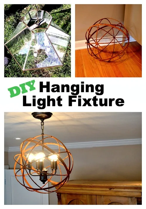 DIY orb light fixture