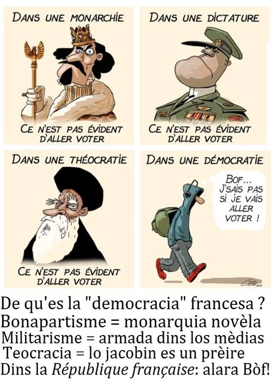 democracia francesa en 4 dessenhs regulars