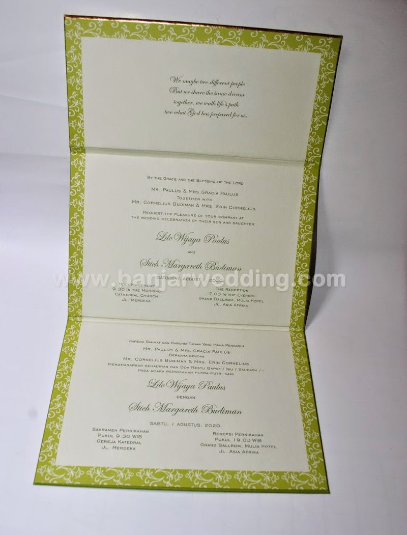 Undangan Hardcover Elegan MT39 - Banjar Wedding - Banjar 