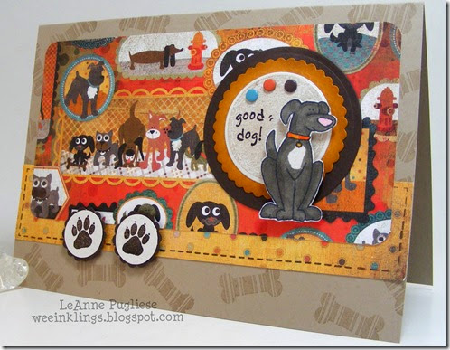 LeAnne Pugliese WeeInklings BW's Card Anna Wight Good Dog