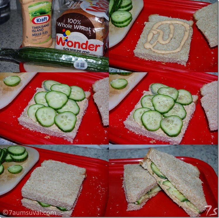 Cucumber sandwich process
