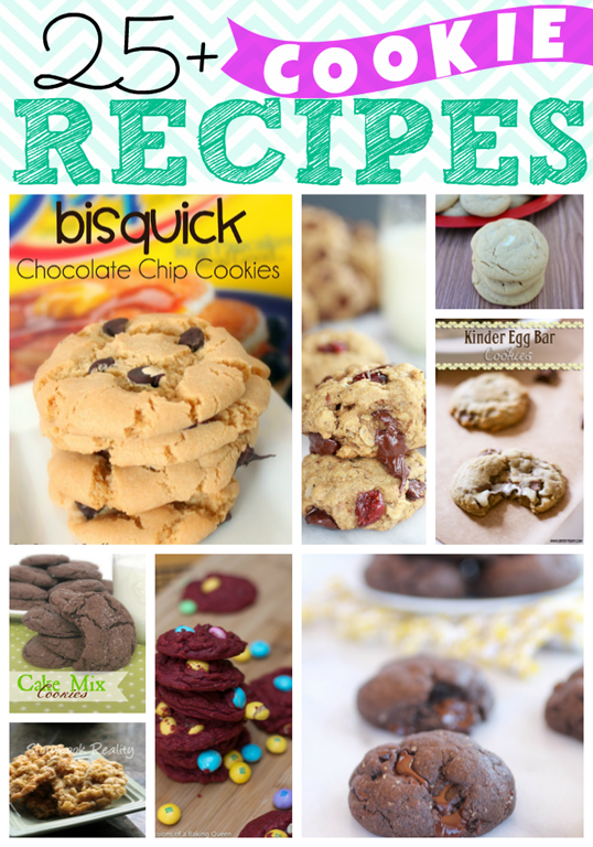 Over 20 Cookie Recipes at GingerSnapCrafts.com #cookies #recipes #features