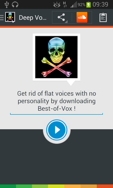 Android application Deep TTS voice (English) screenshort