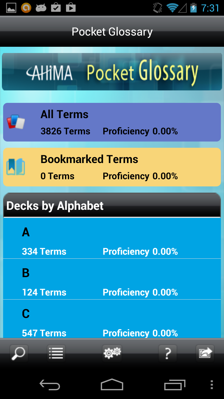 AHIMA HIM Glossary Screen 2