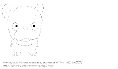 Ascii Art アスキーアート リサイクル保管庫 犬