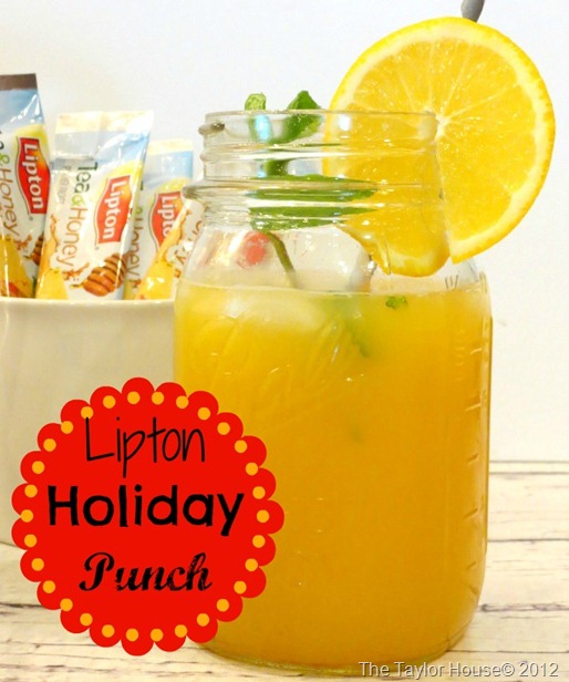  Lipton Holiday Punch Recipe #FamilyTeaTime