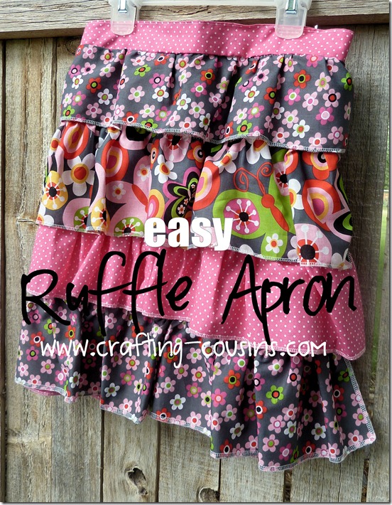 Ruffle Apron Tutorial from the Crafty Cousins