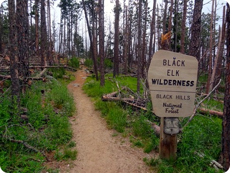 Black Elk Wilderness sign