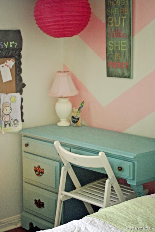 Little's Girl's Room Turquoise Desk