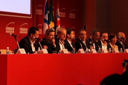 Governador Jaques Wagner participa do LIDE -12ª Fórum Empresarial de Comantuba.<br />Foto: Manu Dias/GOVBA