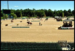 14b - riders practicing in Rolex Stadium