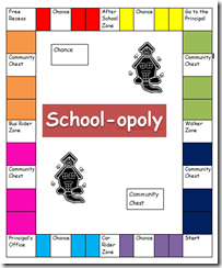 School-opoly - let students make their own monopoly board Free