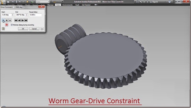 Worm Gear-Drive Constraint