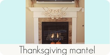 thanksgiving mantel