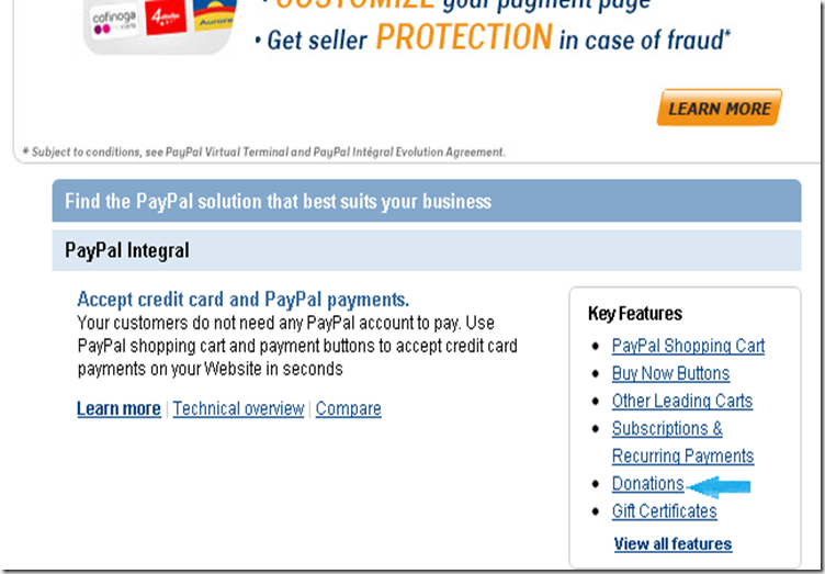 Paypal Danation Click Preview