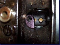 upright gear shaft bushing removed