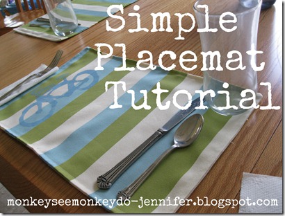 simple placemat tutorial