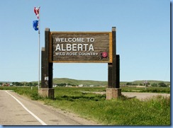 8618 Alberta Trans-Canada Highway 1 - Welcome sign