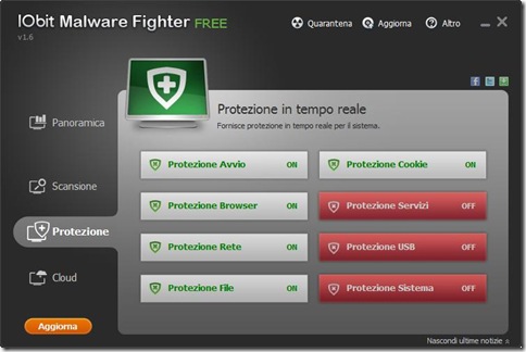 IObit Malware Fighter Free Protezione
