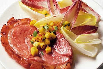 Gammon with pineapple salsa