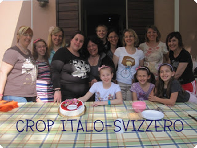 crop italo-svizzero foto di gruppo