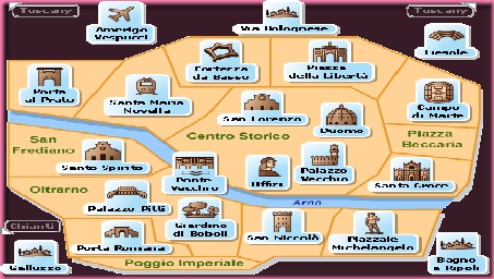 Firenze - Mappa dei Monumenti 2