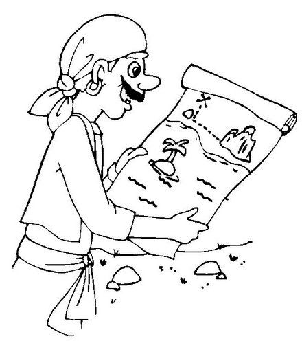 PIRATE WORLD COLORING PAGES