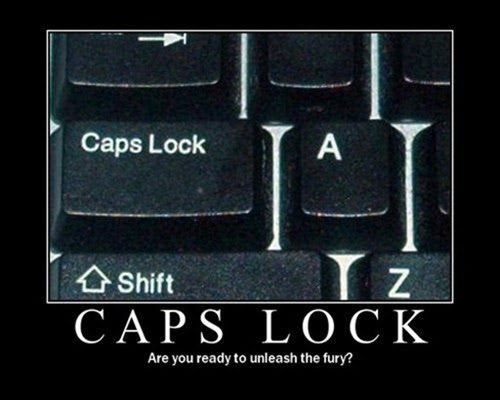 Feliz día de CAPS LOCK (Bloq Mayús)